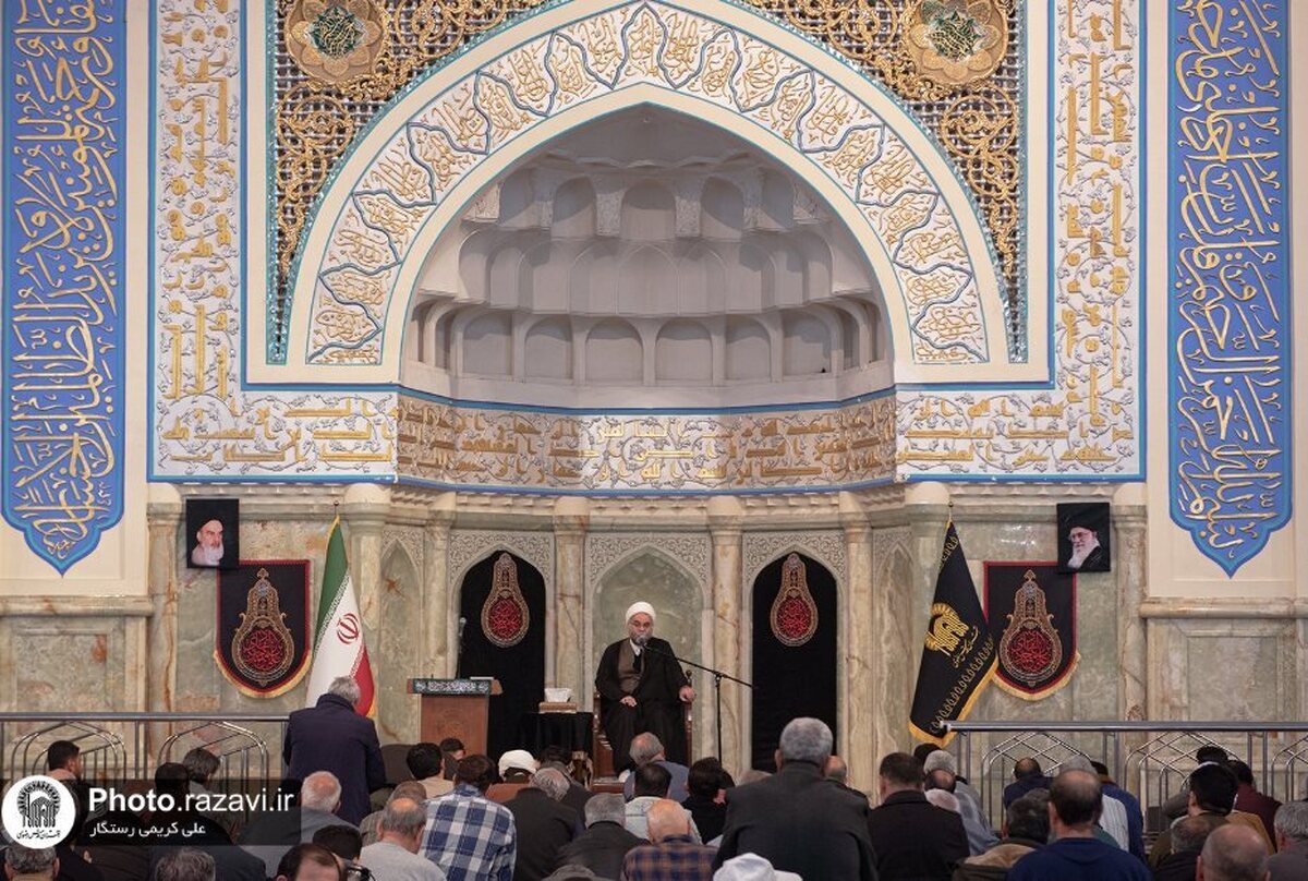 البرنامج الخاص بليلة الرغائب في الحرم الرضوي الشریف