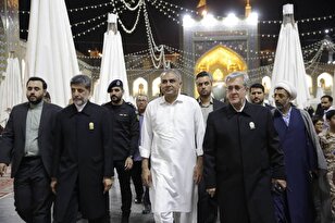 تشرّف وزير الداخلية الباكستاني بزیارة االحرم الرضوي الشریف