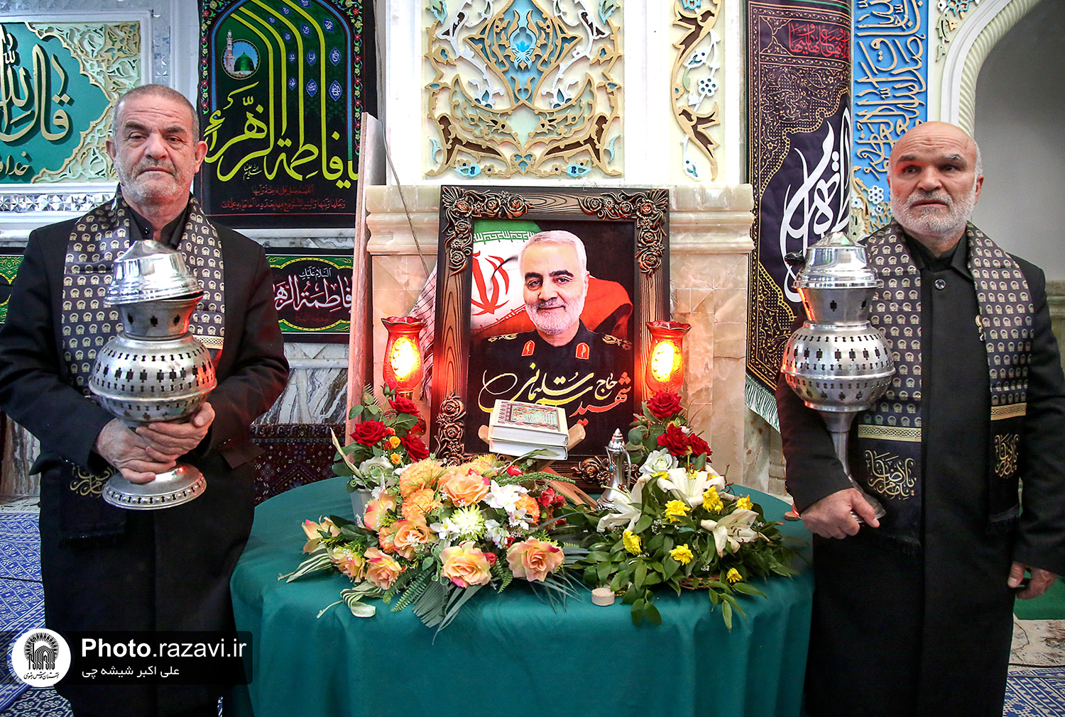 تشرف خدام آستان قدس رضوی به بیت‌الزهرا سلام‌ الله علیها کرمان