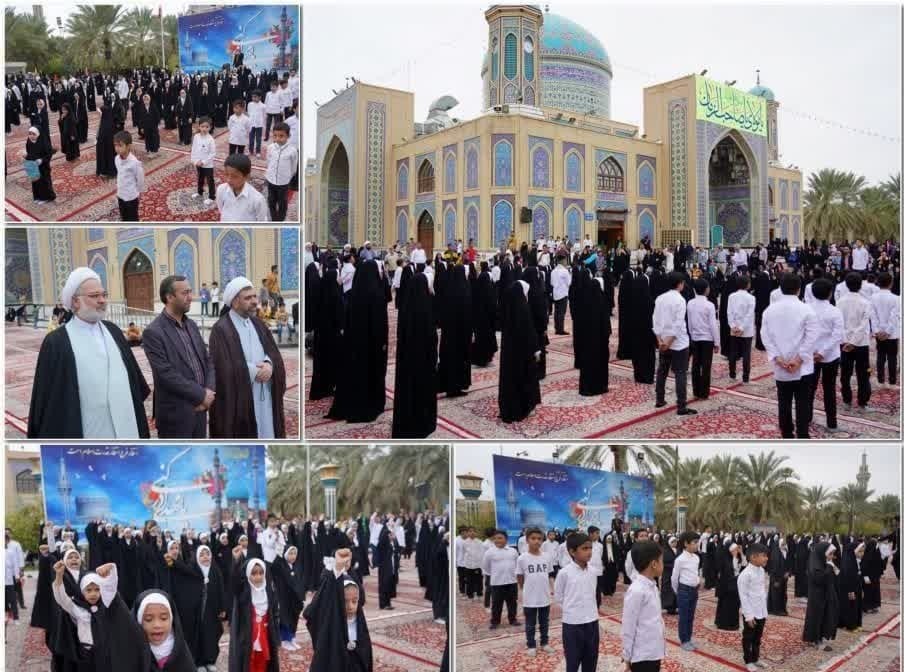 به مناسبت ولادت باسعادت حضرت مهدی موعود(عج) اجتماع باشکوه  رهپویان مهدوی در آستان حضرت حسین بن موسی الکاظم(ع) وابسته به موسسه فرهنگی و بقاع متبرکه آستان قدس رضوی برگزار شد.