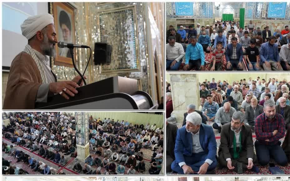  آخرین نماز عبادی سیاسی جمعه سال ۱۴۰۱ به امامت حجت الاسلام و المسلمین محمدی امام جمعه طبس در آستان حضرت حسین بن موسی الکاظم(ع) برگزار شد.