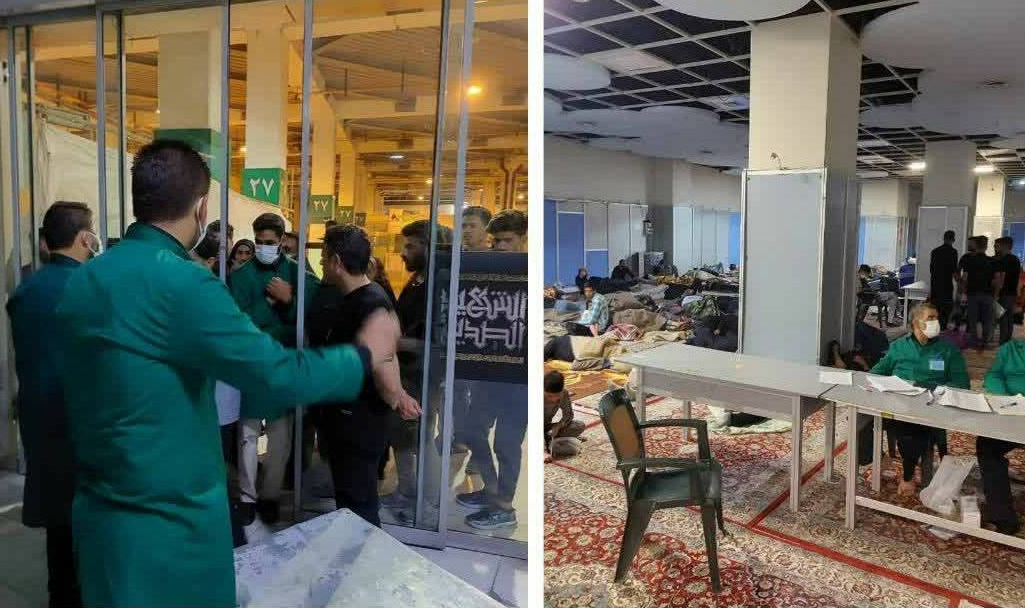 اسکان ۹ هزار زائر پیاده در جوار حرم مطهر رضوی