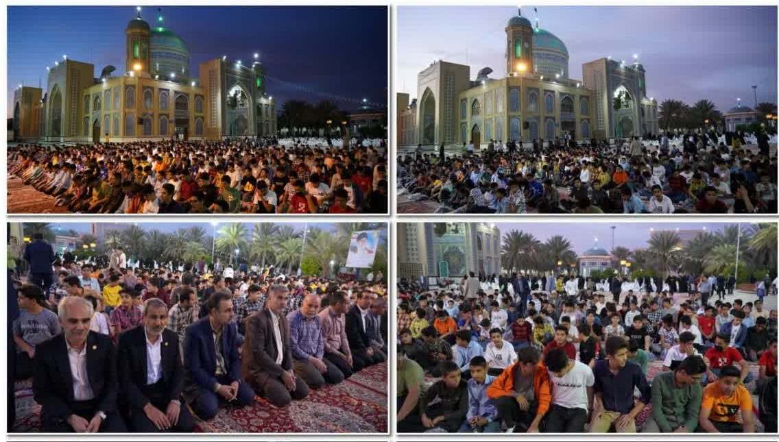 همزمان با ایام پایانی ماه مبارک رمضان مراسم جشن 1200 نفر از روزه اولی‌های پسر و دختر شهرستان طبس در آستان حضرت حسین بن موسی الکاظم(ع) برگزار شد.