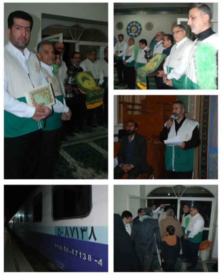 اعزام هفتمین کاروان زائر اولی‌ کاشان به مشهد مقدس