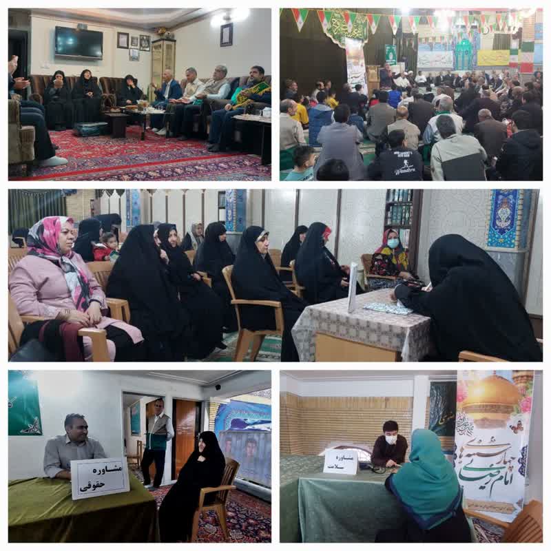 خدمت‌رسانی خادمیاران رضوی در محله سبحانی اراک در جشن میلاد سرداران کربلا