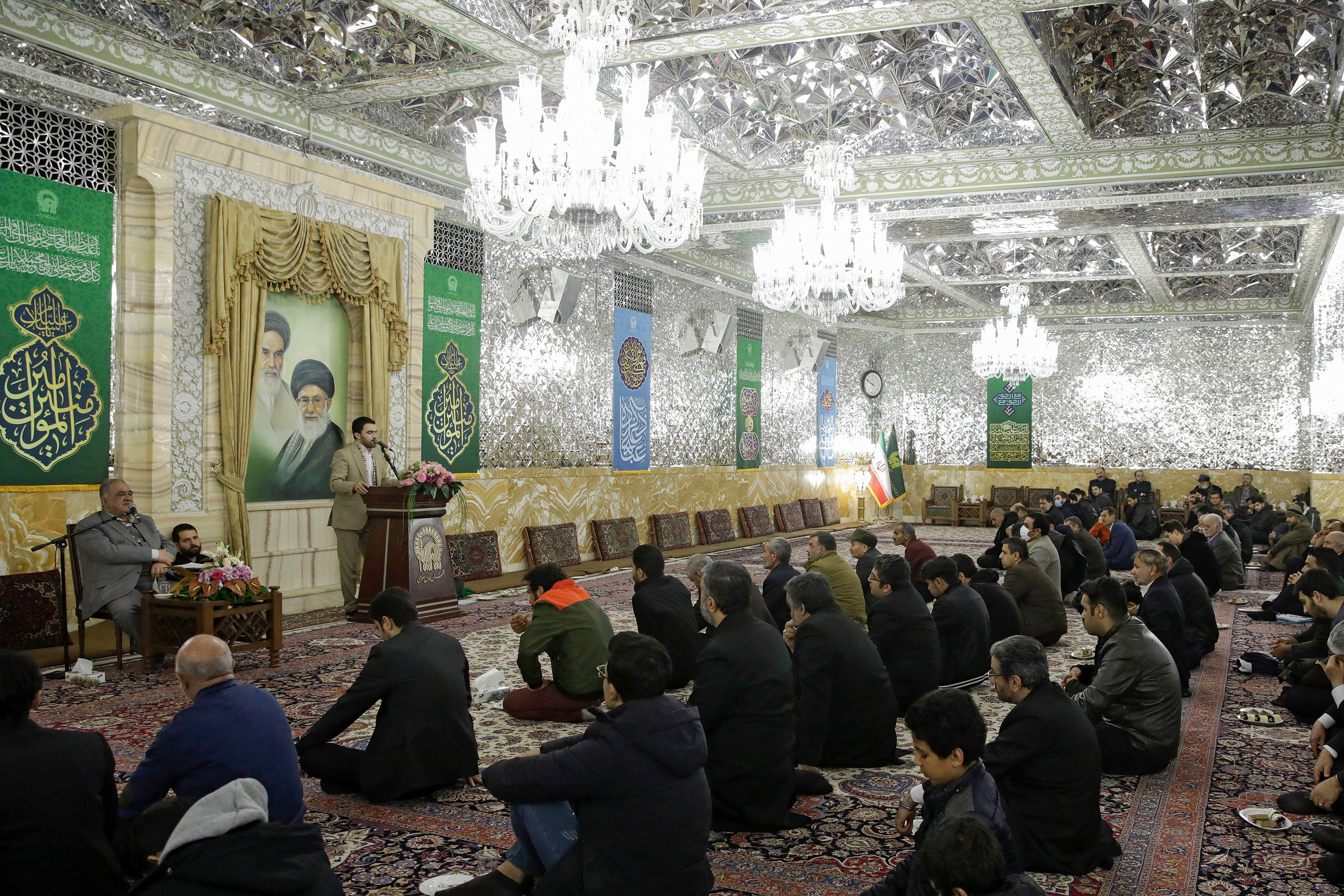 جشن میلاد حضرت علی علیه‌السلام در تالار ولایت حرم مطهر رضوی