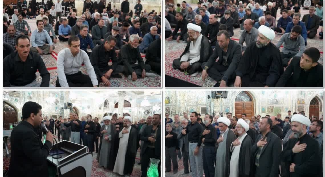 مراسم عزاداری و سوگواره شامگاه شهادت امام صادق(ع) در آستان حضرت حسین بن موسی الکاظم(ع) وابسته به سازمان علمی و فرهنگی آستان قدس رضوی برگزار شد.