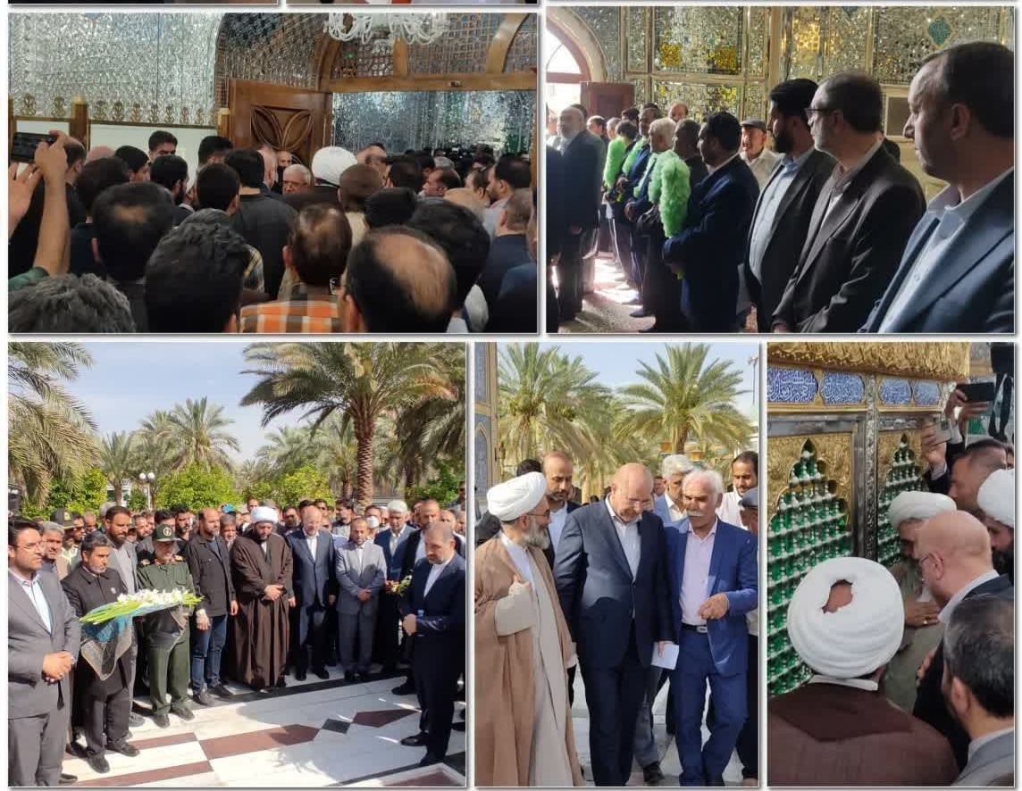 همزمان با دهه نورانی کرامت رضوی دکتر محمد باقر قالیباف رییس مجلس شورای اسلامی به آستان حضرت حسین بن موسی الکاظم(ع) مشرف شد.