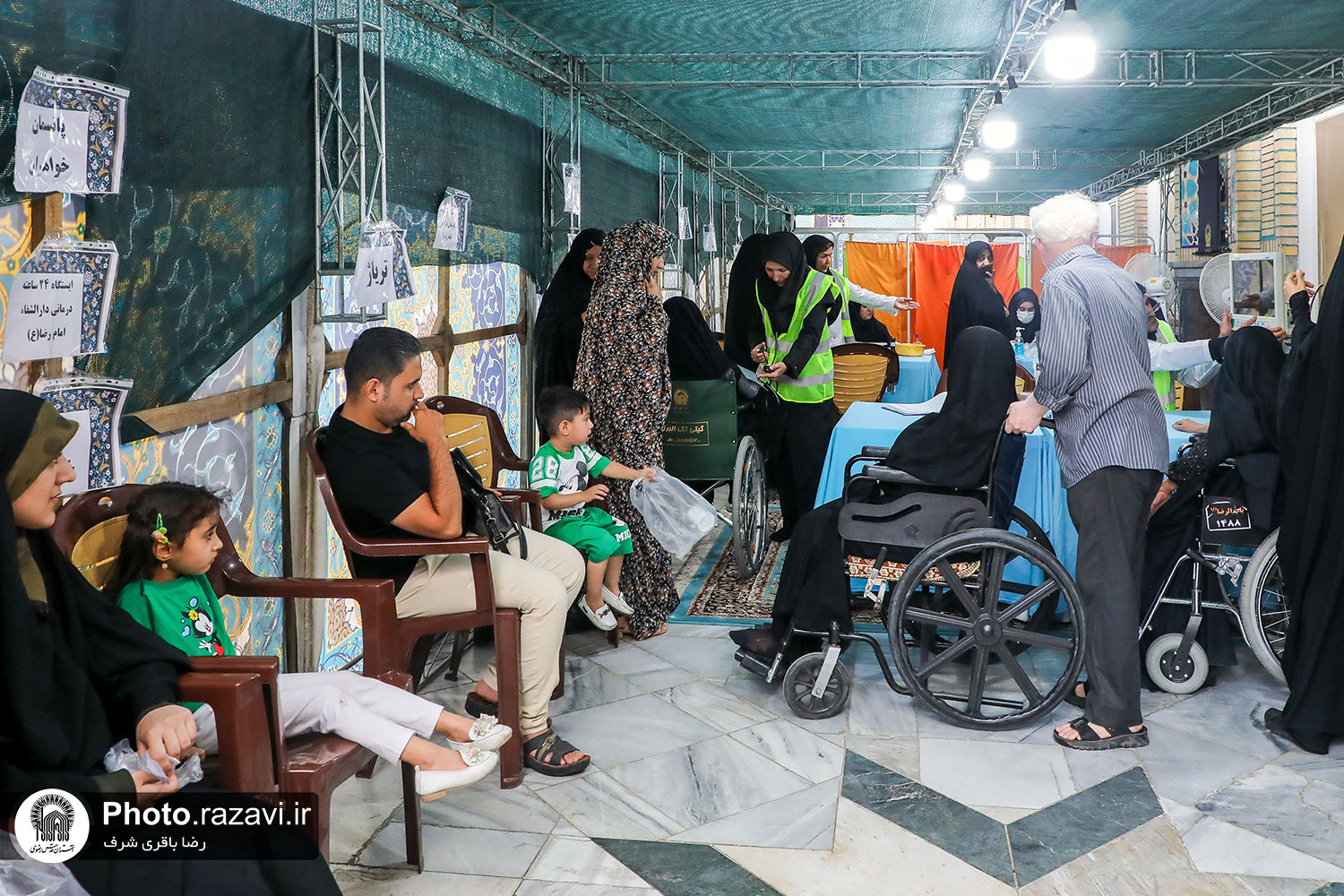 خدمت رسانی پایگاه‌های فوریت‌های پزشکی حرم مطهر رضوی