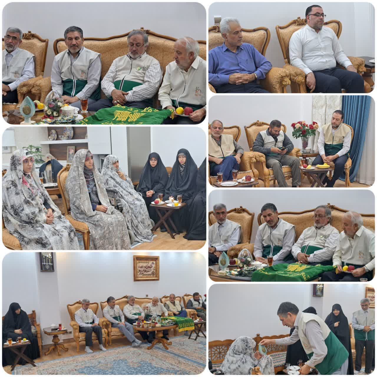 دیدار مدیر کانون‌های خدمت رضوی سمنان با خانواده‌های شهدای دانش‌آموز