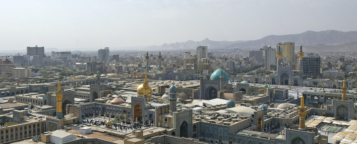 عکس با کیفیت : تصویر هوایی از حرم امام رضا علیه السلام