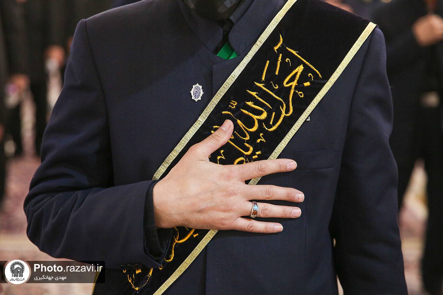 مراسم عزاداری هیئت عالم آل محمد (ص) در حرم رضوی برگزار شد