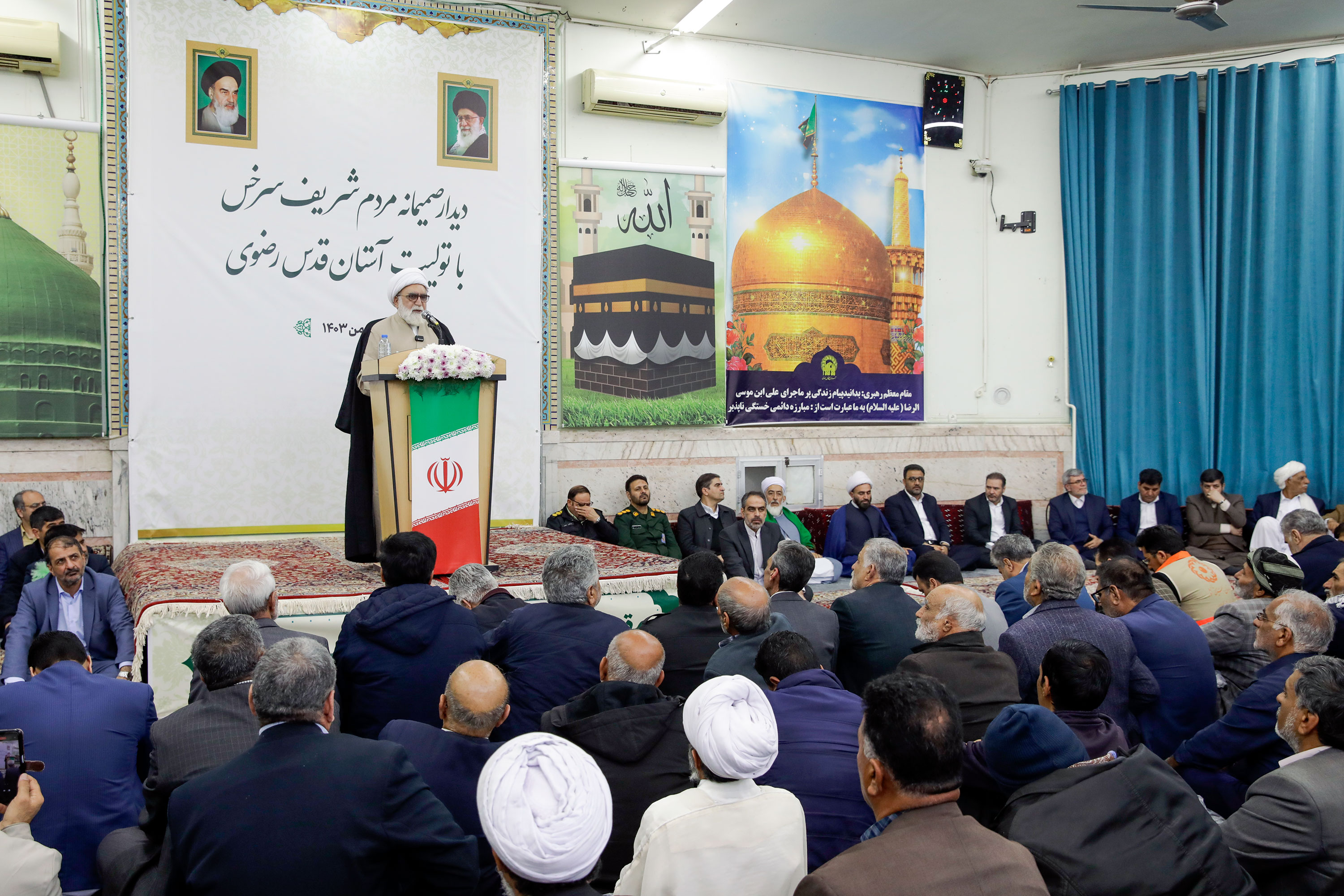 سخنرانی تولیت آستان قدس رضوی در جمع مردم سرخس