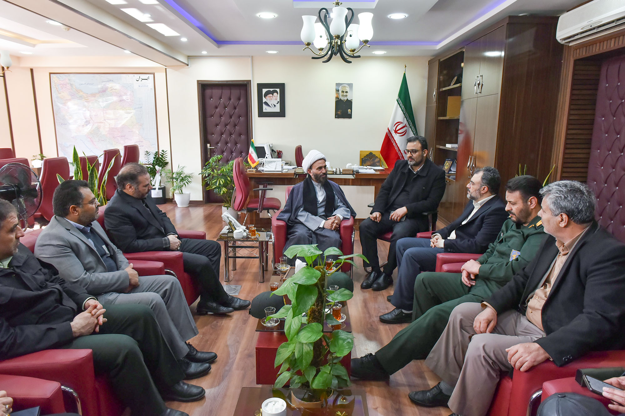 سفر معاون املاک و اراضی آستان قدس رضوی به شهرستان سرخس