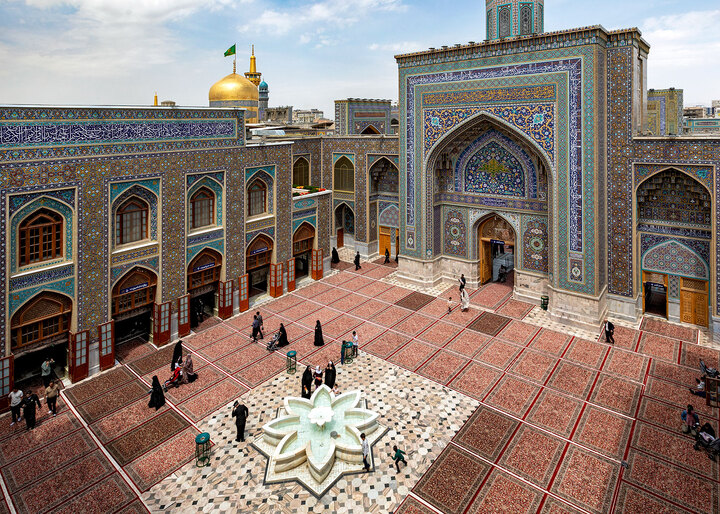 عکس با کیفیت : صحن بعثت حرم مطهر رضوی