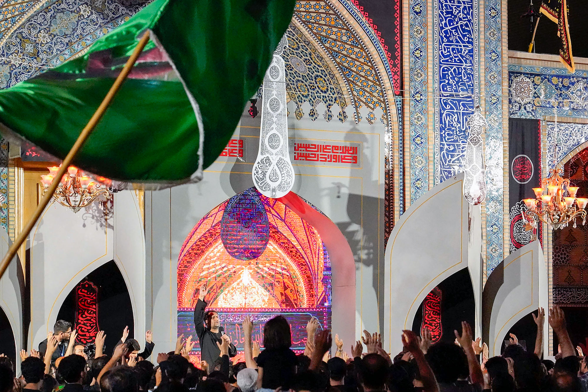 عزاداری هیئت‌های مذهبی خراسان شمالی در حسینیه حرم