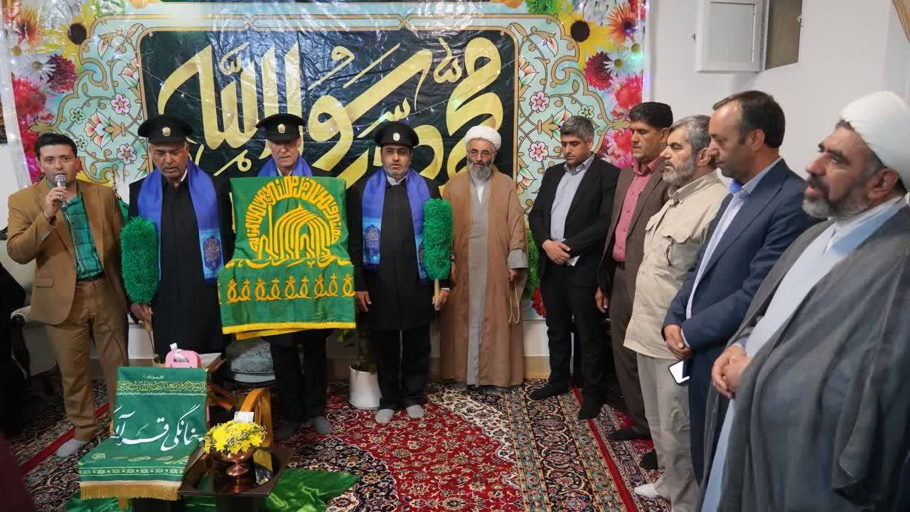 حضور خادمان آستان مبارک حسین بن موسی کاظم (ع) در جلسه خانگی قرآن در طبس