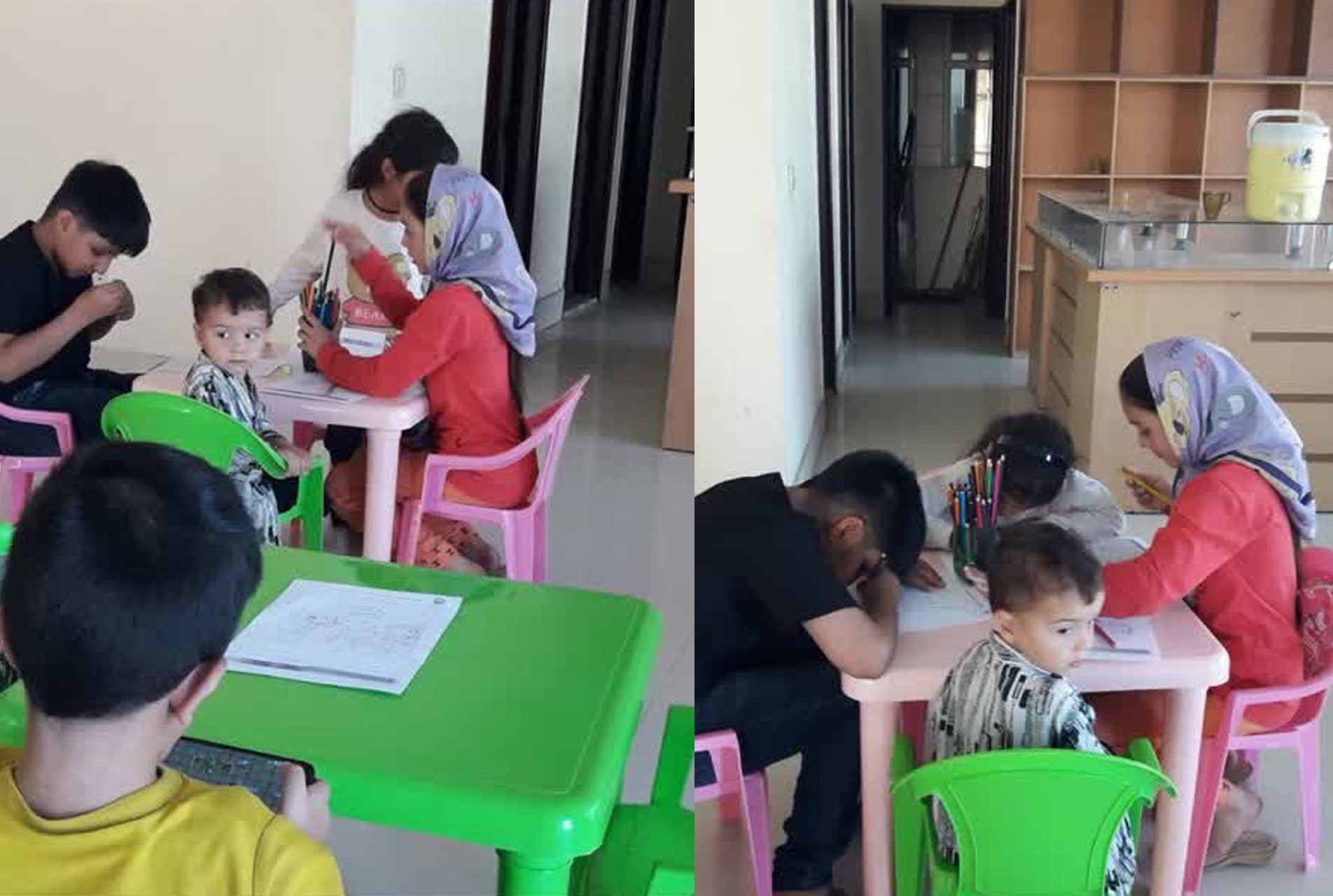 برپایی ایستگاه نقاشی ویژه کودکان در طریق الرضا (ع) سبزوار