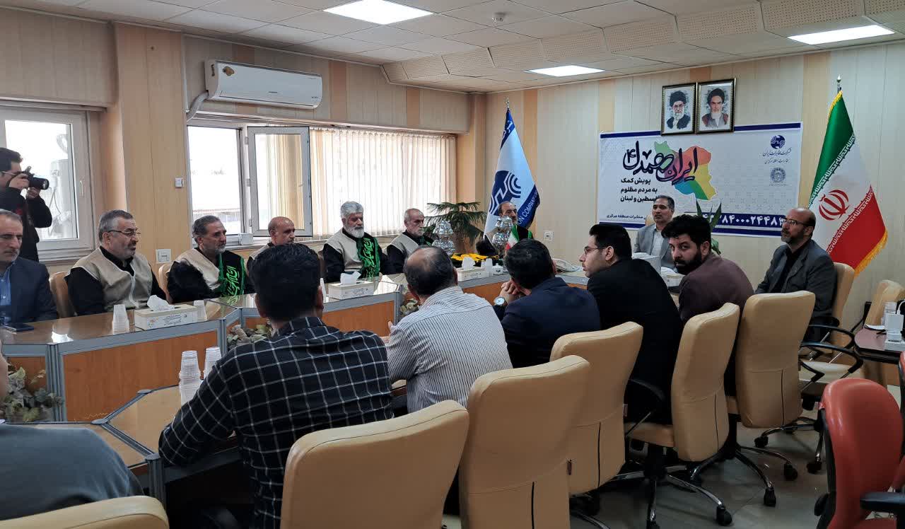 مشارکت کارکنان مخابرات استان مرکزی در پویش «لبنان تنها نیست»