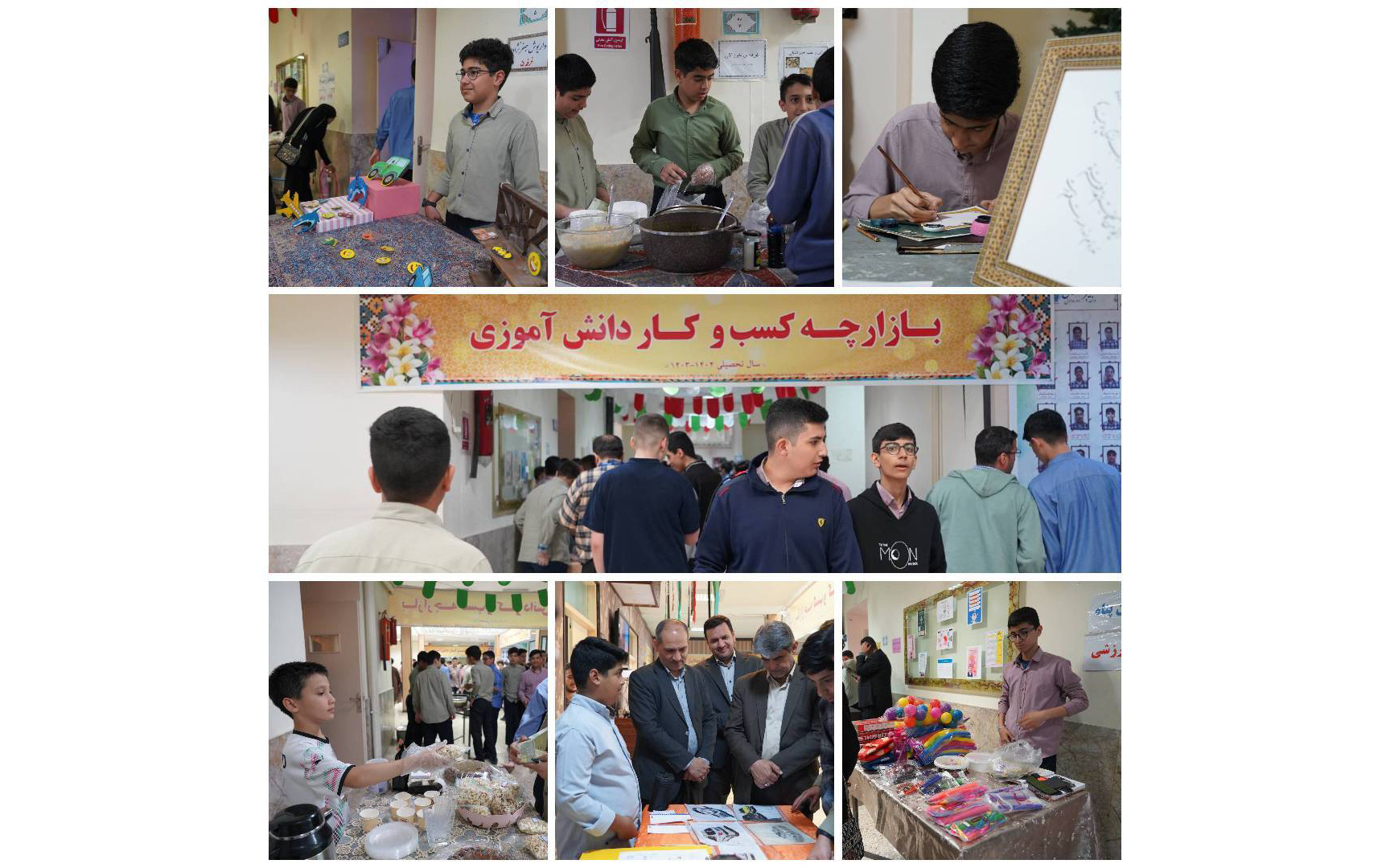 اولین گام تمرین کسب‌وکار در بازارچه دانش‌آموزی مدرسه امام رضا(ع)