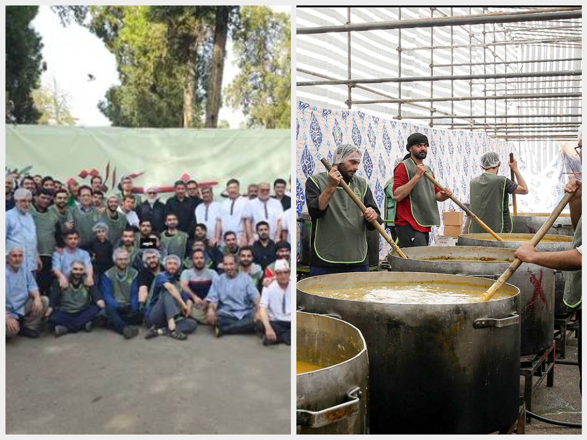 10 روز خدمت رسانی 100 دانشجوی جهادی در آماده سازی سفره های افطار کرامت رضوی