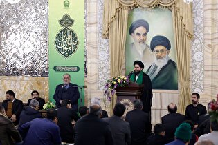 جشن میلاد حضرت علی علیه‌السلام در تالار ولایت حرم مطهر رضوی