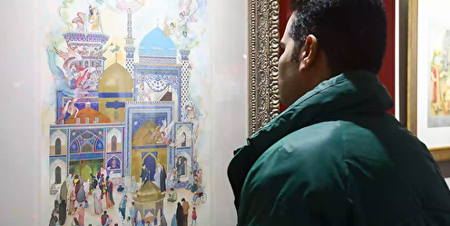 آغاز به کار هفتمین نمایشگاه «چشم بلورین» با نمایش ۶۱ اثر فاخر از هنرجویان مکتب رضوان