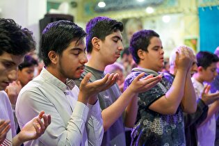 اعتکاف دانش‌آموزان مدارس امام رضا علیه‌السلام