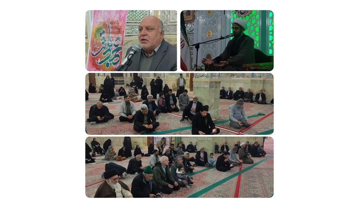 آستان حضرت حسین بن موسی الکاظم (ع) غرق در شادی ولادت امام محمدباقر (ع)