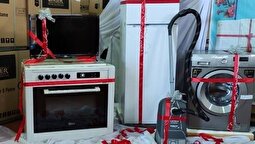 اهدای ۸ سری جهیزیه کامل به نوعروسان احسان پذیر