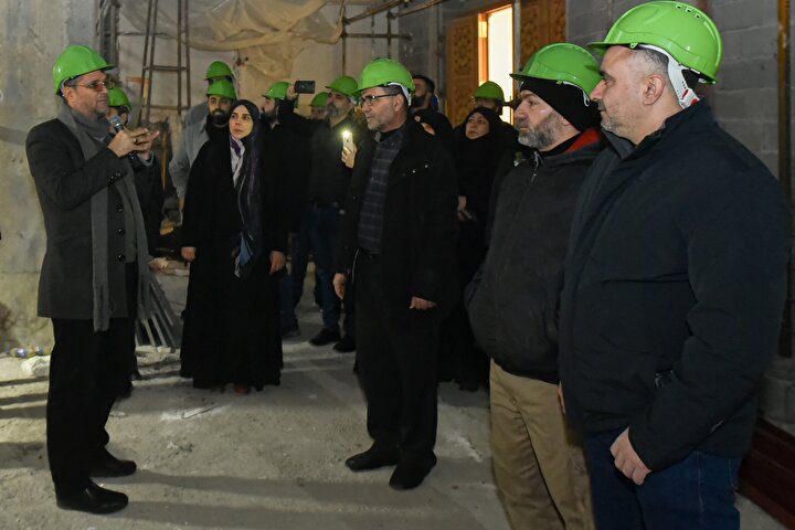 بازدید دانشجویان لبنانی مقطع دکتری دانشگاه آزاد اسلامی از پروژه‌های عمرانی حرم مطهر رضوی