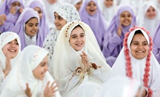 برگزاری جشن عبادت ۱۱۳ دختر نومکلّف در میمه
