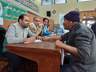 برپایی ۴ میز خدمت رضوی در اسکو