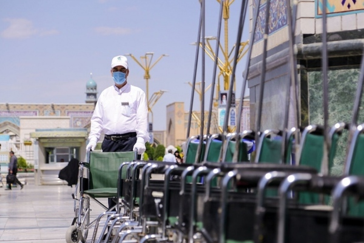 پوشش خدمات صندلی چرخ‌دار برای بیش از ۸۳۵ هزار زائر در حرم مطهر امام رضا (ع)