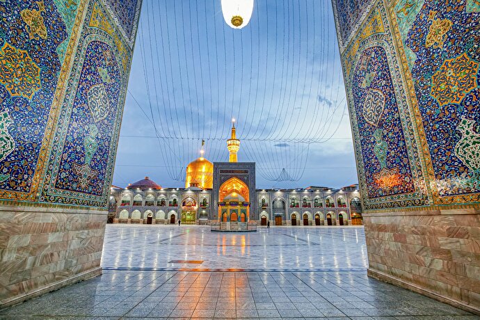 عکس با کیفیت : صحن انقلاب اسلامی حرم مطهر رضوی