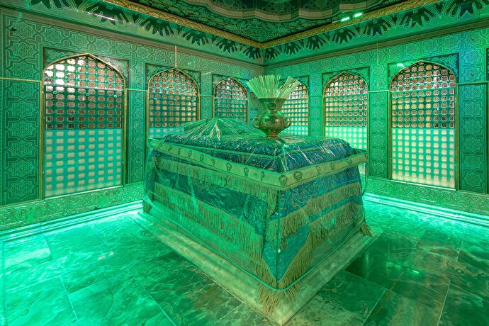 عکس با کیفیت : نمای داخل ضریح حضرت رضا علیه السلام