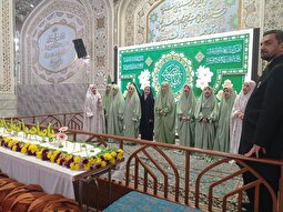 برگزاری جشن نیمه‌شعبان ویژه کودکان بهزیستی در حرم مطهر رضوی برگزار شد