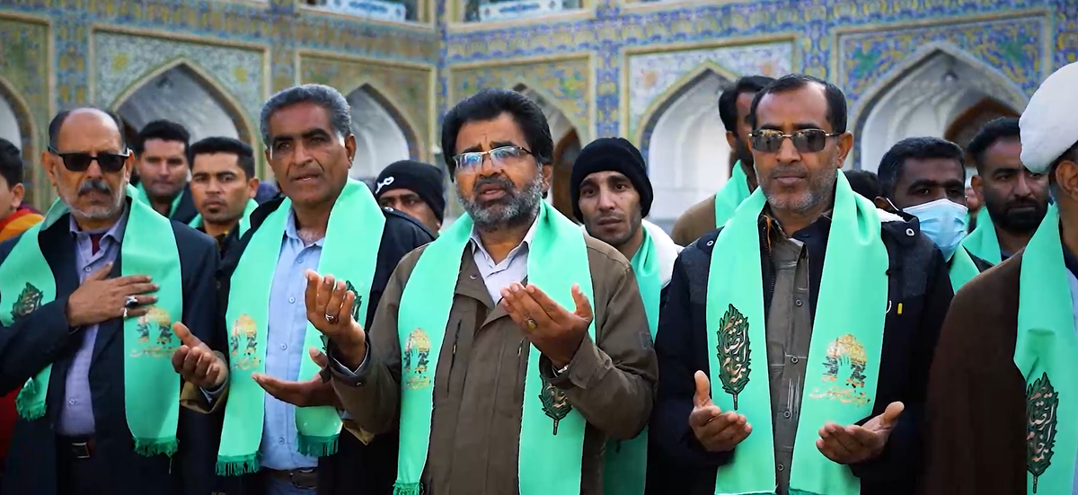 دستان پینه بسته به ضریح امام رئوف رسیدند