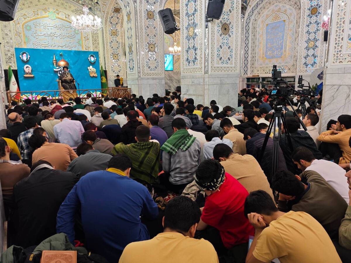 برگزاری مراسم فرهنگی «سه شب با قرآن» مسجد جامع صفا تهران در حرم مطهر رضوی