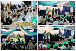 حسینیه کودک زائرشهر رضوی، میزبان جشن انقلاب شد