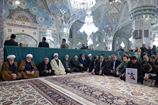 بزرگداشت شهدای جنایات تروریستی آمریکایی_صهیونی در حرم مطهر رضوی-۲