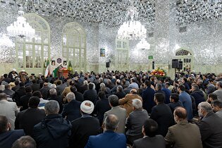 جشن روز میلاد امام حسین علیه‌السلام در حرم مطهر رضوی