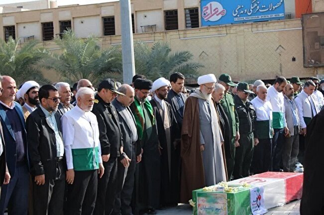 تشییع پیکر شهید امنیت «سلیم جلیلیان» با حضور خادمیاران در خرمشهر