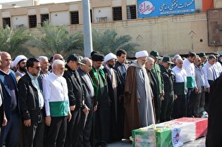 تشییع پیکر شهید امنیت «سلیم جلیلیان» با حضور خادمیاران در خرمشهر