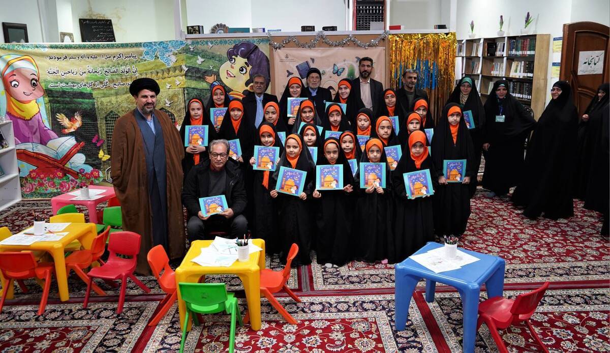 اجرای رویداد فرهنگی کتاب‌محور طرح آفتاب مهربانی در طرقبه توسط کتابخانه رضوی