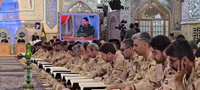 از پاسداری امنیت تا تلاوت آیات رحمت در حریم رضوی