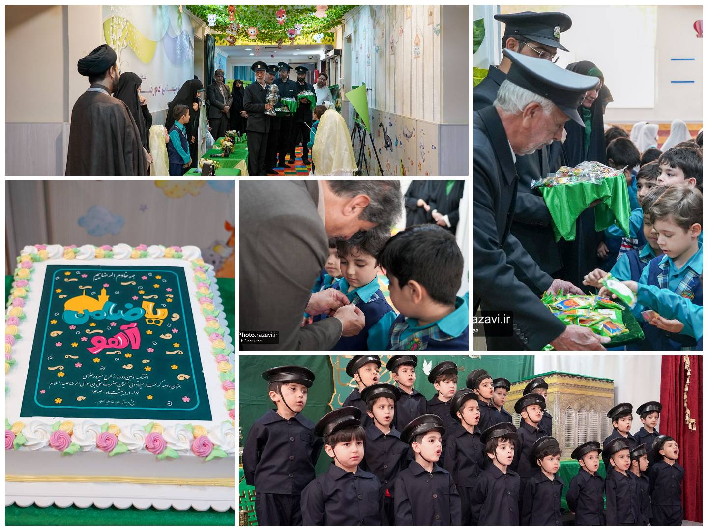 پایان خوش طرح «چهارشنبه های امام رضایی»، با اهدای نشان خدمت به نوآموزان پیش دبستانی امام رضا(ع)