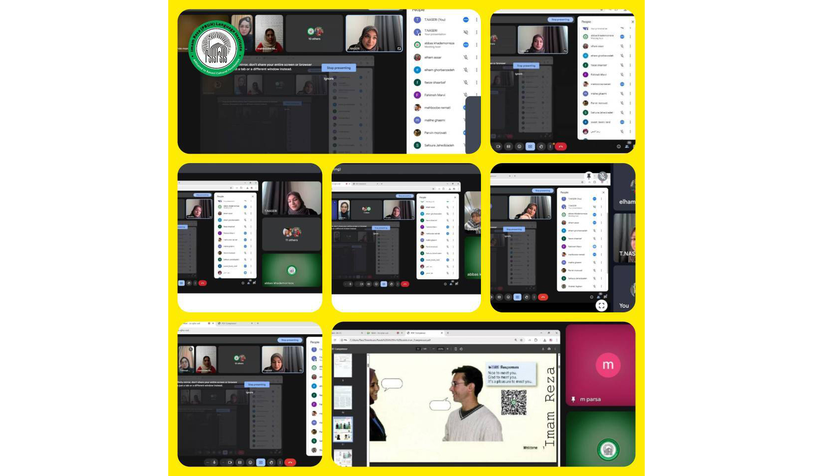 برگزاری اولین دوره مکالمه آنلاین زبان انگلیسی ویژه مادران مدارس امام رضا(ع)