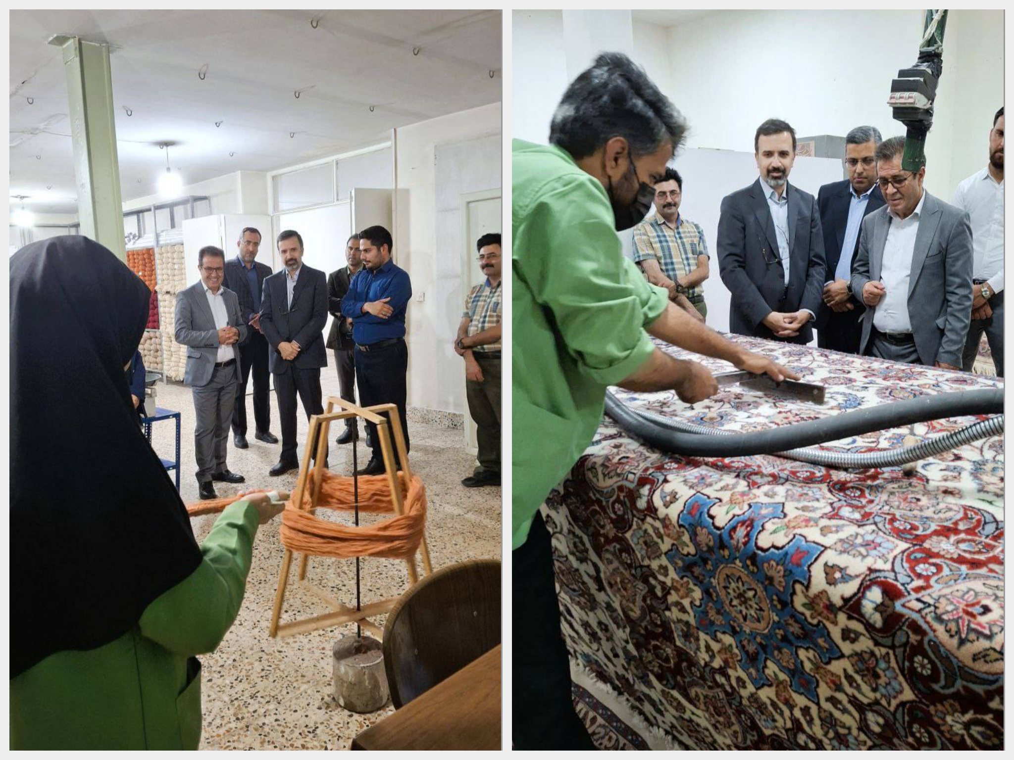 خانه صمت خراسان رضوی مهمان فرش رضوی شد