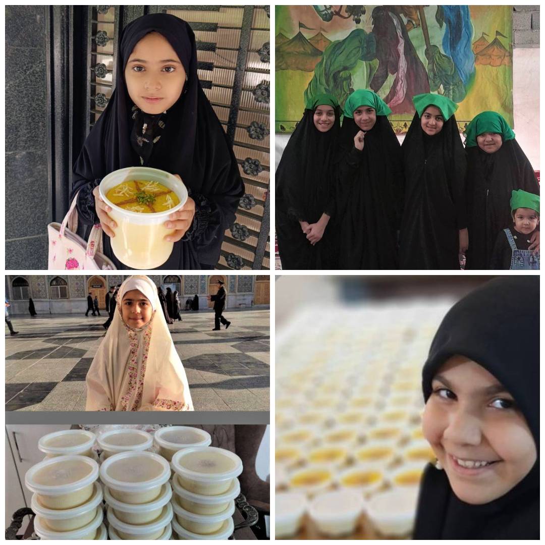 عرض ارادت دانش‌آموزان دبستان امام رضا (ع) به شهدای کربلا در پویش «رنگ و مهر آسمانی»